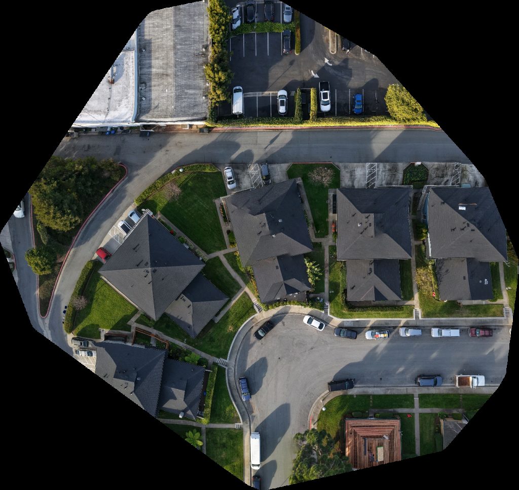 Drone map of Crum Concrete LLC Mid County Auto Supply in santa cruz Aerial drone map in Capitola, Ca, US