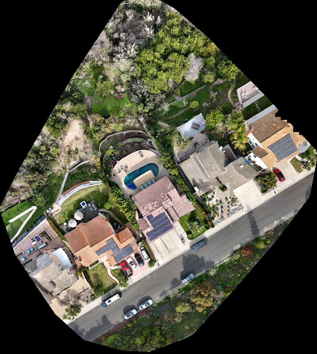Drone map of Brian Robbins Construction and Design Coastal Hebrew School in la costa Aerial drone map in Carlsbad, Ca, US