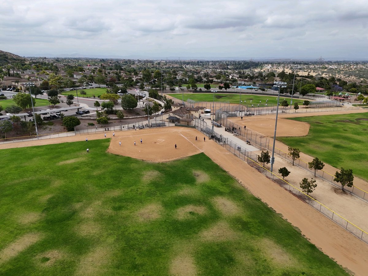 Drone 3d model of Baseball Fields Mount San Miguel Park in San Miguel Ranch Aerial drone 3d model in Chula Vista, Ca, US