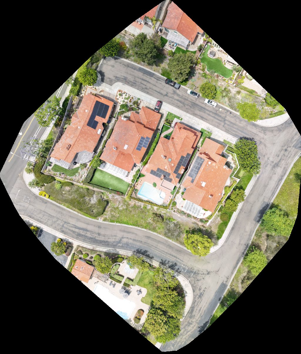 Drone map of Simon Arianni Rational Realty Inc California coastal home with ocean views vistas of the Fairgrounds in Via de la Valle Aerial drone map in Del Mar, Ca, US
