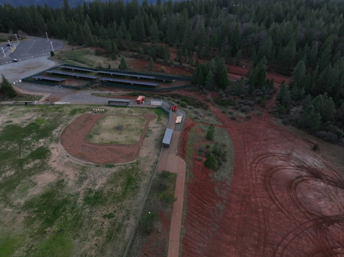 Drone 3d model of High School Placer County Water Agency Office Aerial drone 3d model in Foresthill, Ca, US