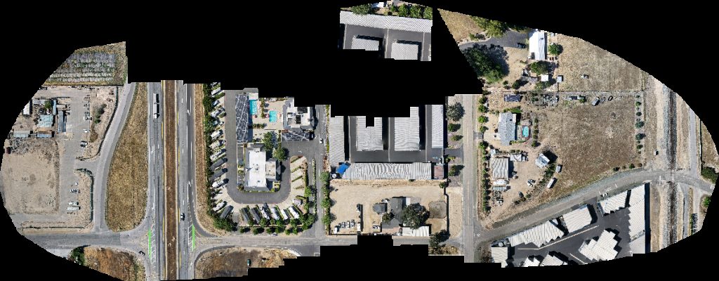 Drone map of Equine RV Boat Storage Aerial drone map in Paso Robles, Ca, US