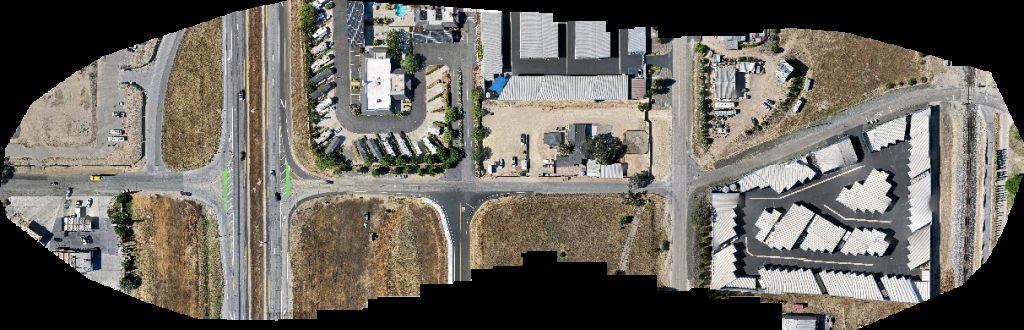 Drone map of Equine RV Boat Storage Aerial drone map in Paso Robles, Ca, US