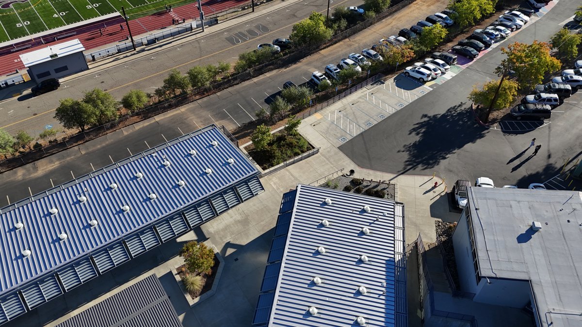 Drone 3d model of Shasta High School Athletic Field American Football in Sunset Aerial drone 3d model in Redding, Ca, US