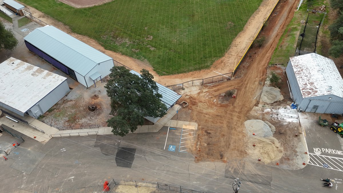 Drone 3d model of Shasta High School Athletic Field American Football in Sunset Aerial drone 3d model in Redding, Ca, US
