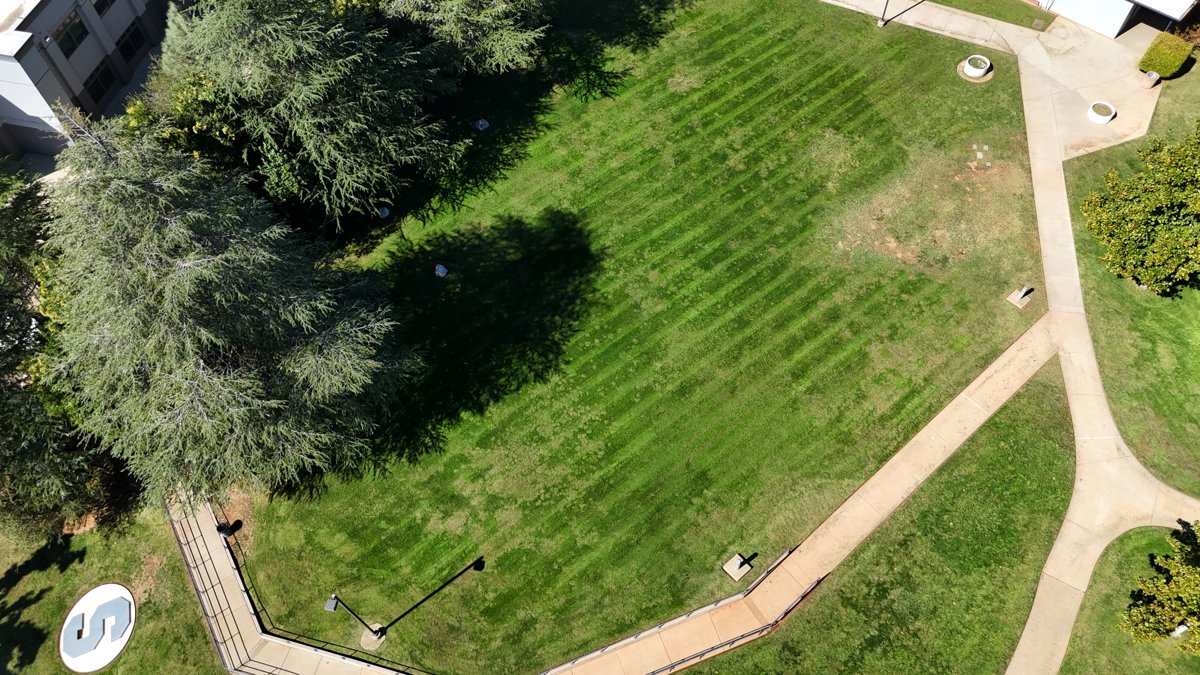 Drone 3d model of Shasta High School Michael Chittim Associates Inc in Sunset Aerial drone 3d model in Redding, Ca, US