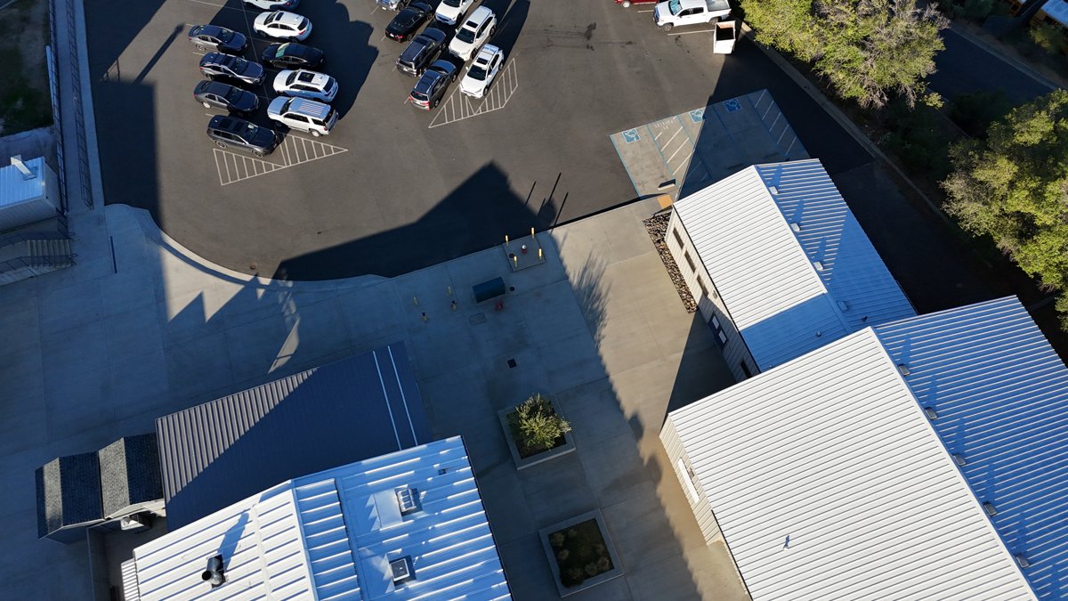 Drone 3d model of Shasta High School Pioneer in Sunset Aerial drone 3d model in Redding, Ca, US