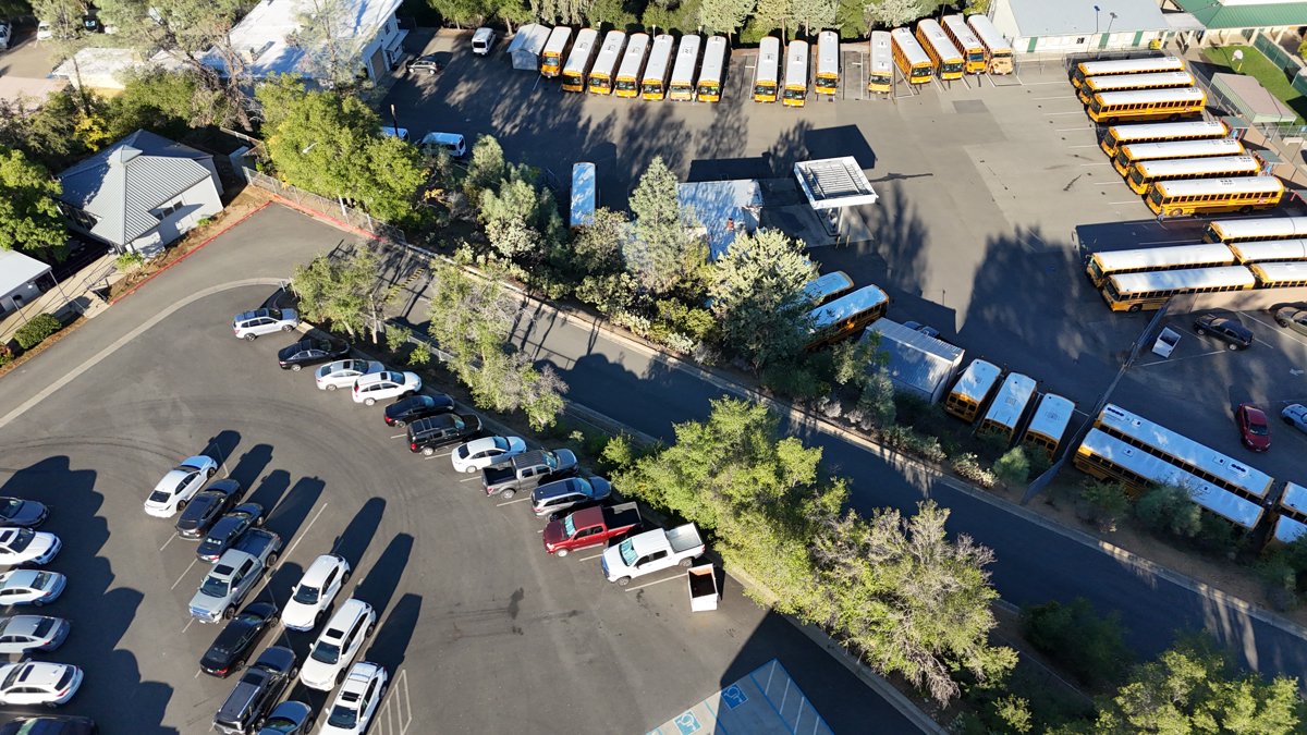 Drone 3d model of Shasta High School Pioneer in Sunset Aerial drone 3d model in Redding, Ca, US