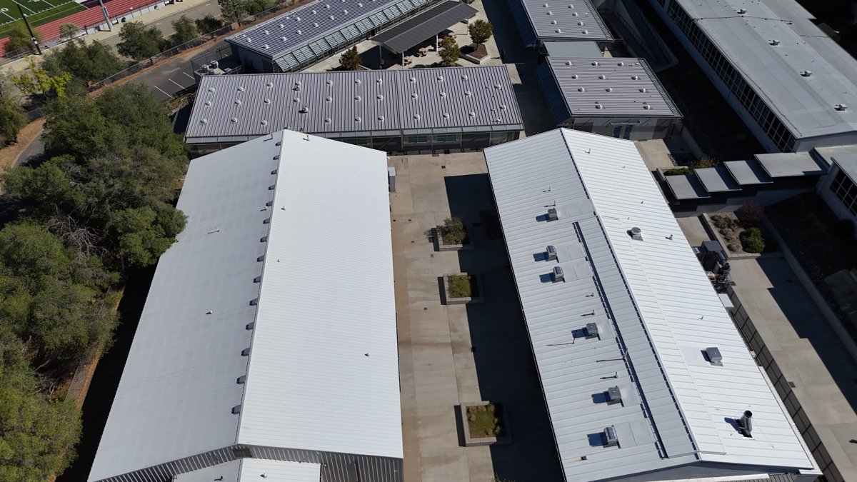 Drone 3d model of Shasta High School Pioneer in Sunset Aerial drone 3d model in Redding, Ca, US