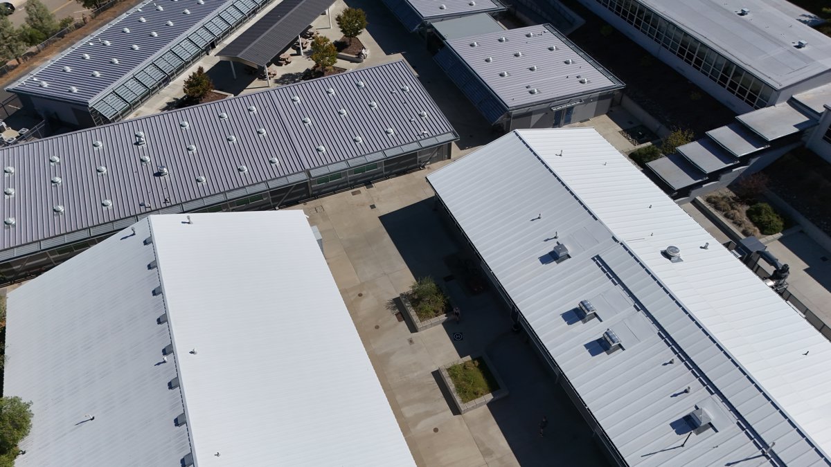 Drone 3d model of Shasta High School Pioneer in Sunset Aerial drone 3d model in Redding, Ca, US