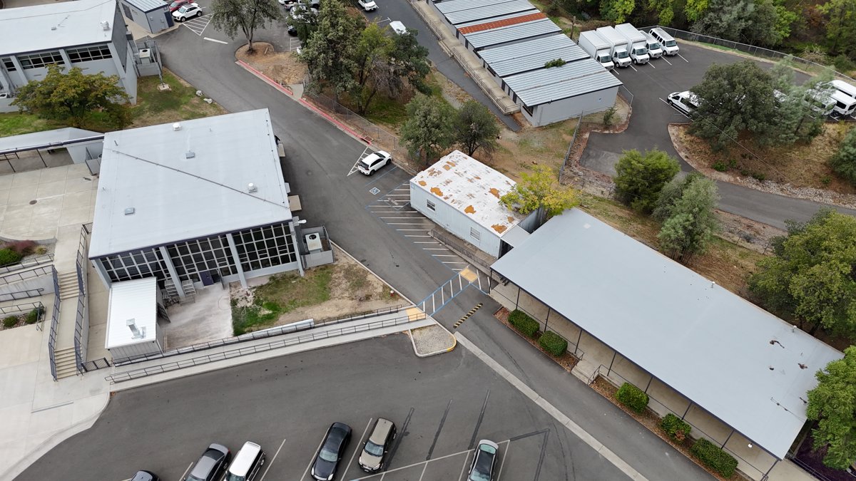 Drone 3d model of Shasta High School Pioneer in Sunset Aerial drone 3d model in Redding, Ca, US