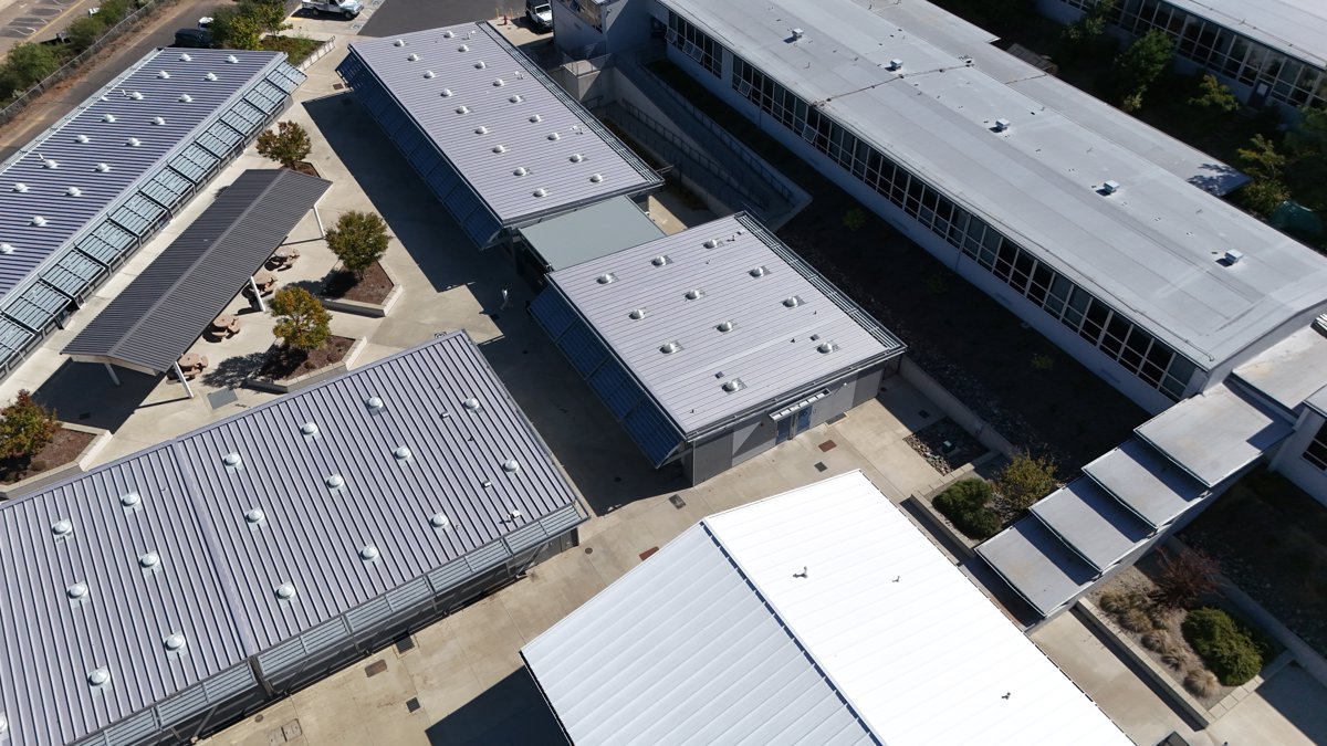 Drone 3d model of Shasta High School Pioneer in Sunset Aerial drone 3d model in Redding, Ca, US