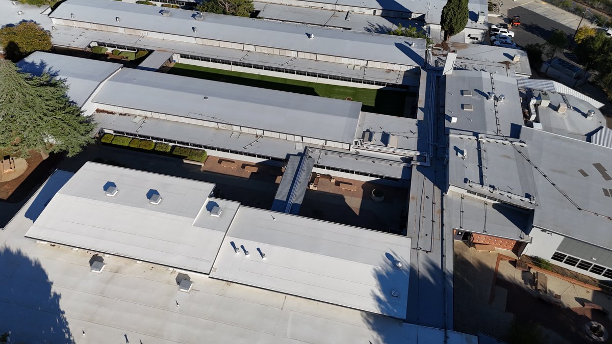 Drone 3d model of Shasta High School Warreb Yvette in Sunset Aerial drone 3d model in Redding, Ca, US