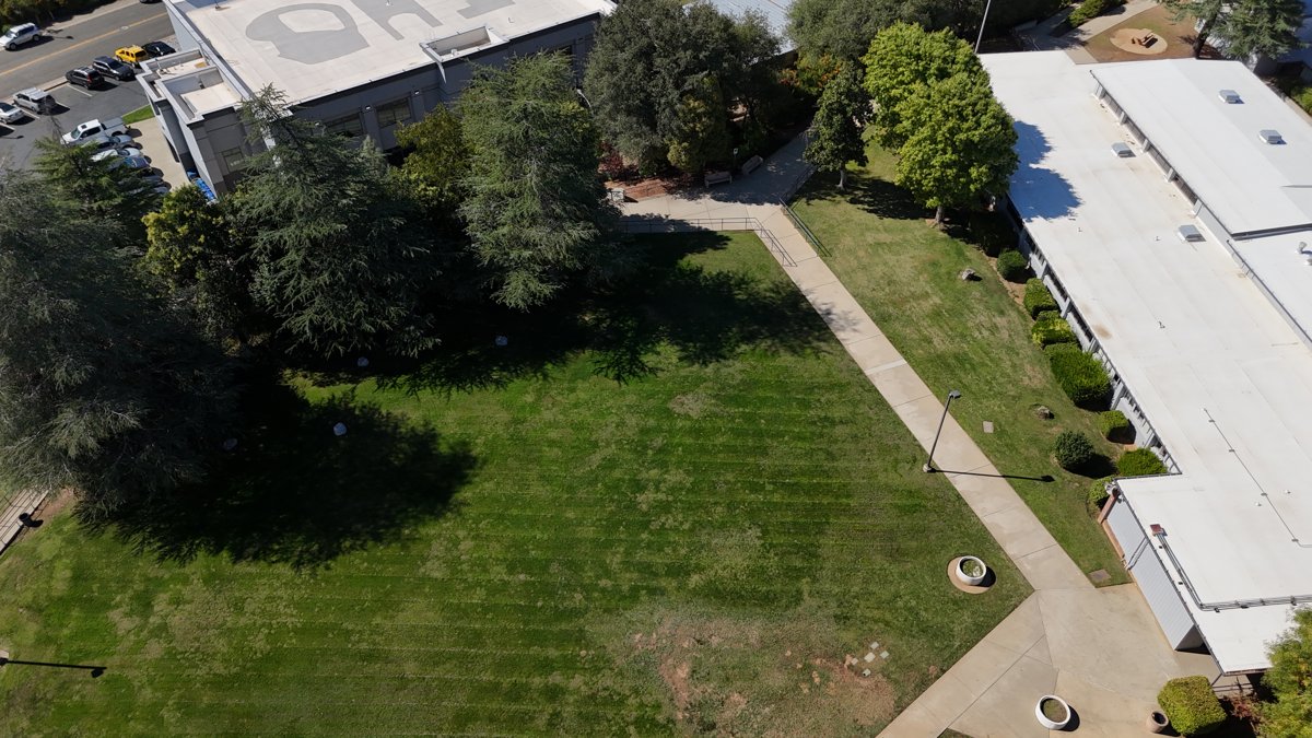Drone 3d model of Shasta High School Warreb Yvette in Sunset Aerial drone 3d model in Redding, Ca, US