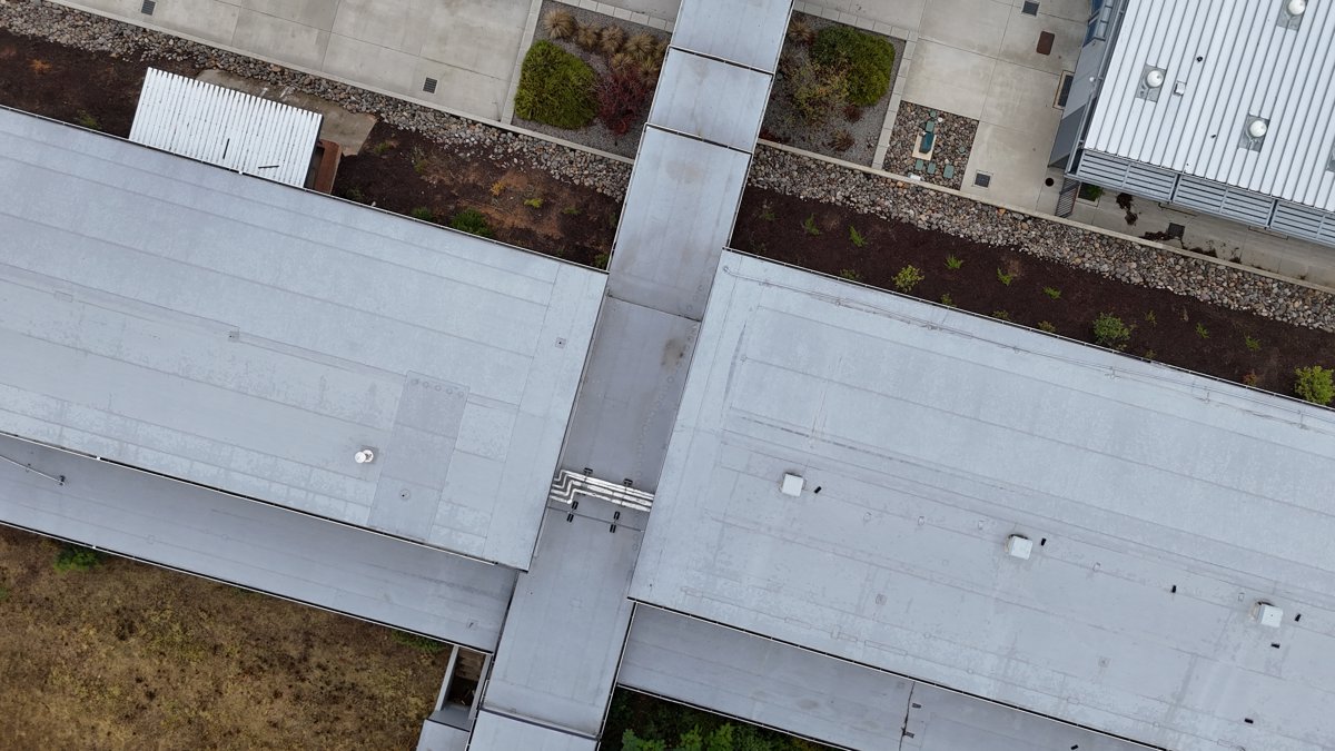 Drone 3d model of Shasta High School Youth Family Programs County Foster Care in Sunset Aerial drone 3d model in Redding, Ca, US