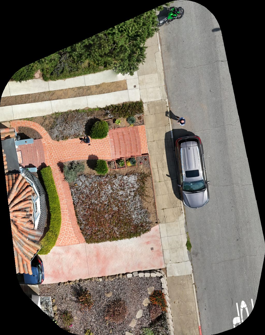 Drone map of Redwood City Mission western dental in West of Twin Peaks Aerial drone map in San Francisco, Ca, US