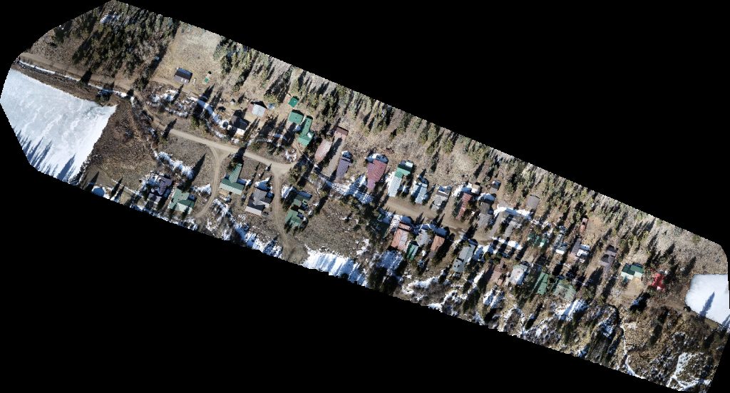 Drone map of Fisher Mountain Hut Rogers Roost in rio grande Aerial drone map in Creede, Co, US
