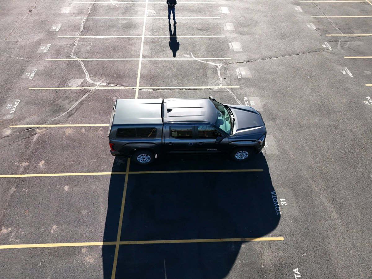 Drone 3d model of Camry Lot South Auraria Pkwy 7th St in Auraria Aerial drone 3d model in Denver, Co, US