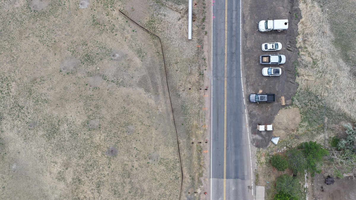 Drone 3d model of AC Excavating Inc s Concrete Works of Colorado in exempla cir entrance Aerial drone 3d model in Lafayette, Co, US