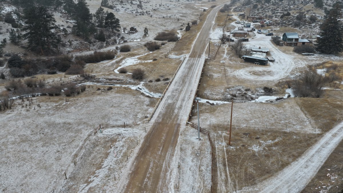 Drone 3d model of Virginia Dale Point of Interest Overland Trail Stage Station Cemetery in virginia dale Aerial drone 3d model in Livermore, Co, US