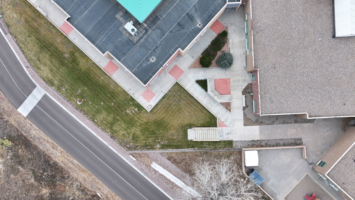 Drone 3d model of Sierra Vista Elementary School Porcelain and Pottery Aerial drone 3d model in Pueblo West, Co, US
