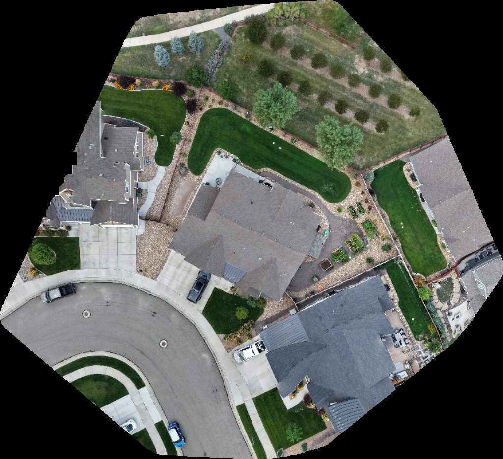 Drone map of Beauty Benefits Festival Park in homes at raindance Aerial drone map in Windsor, Co, US