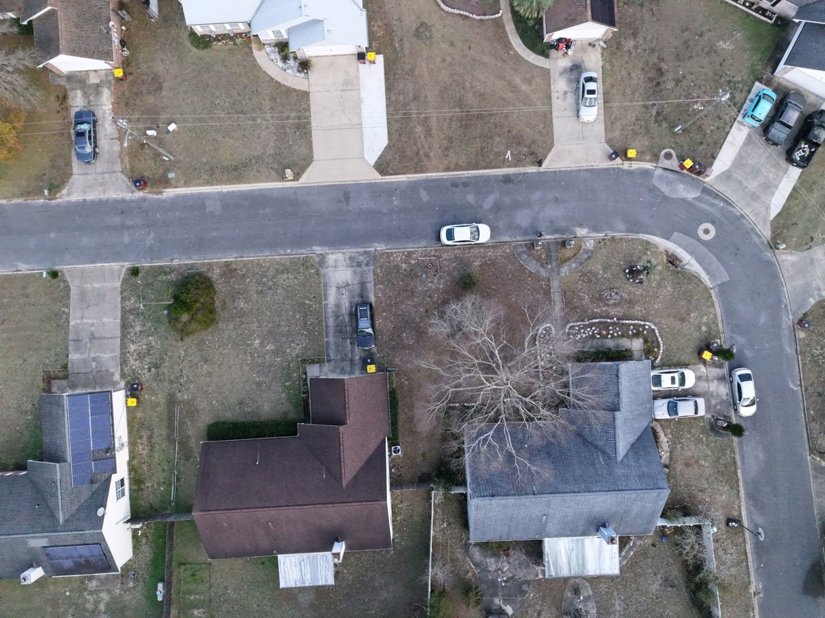 Drone 3d model of Oak Terrace Estates Walmart Deli in walmart home Aerial drone 3d model in Crestview, Fl, US