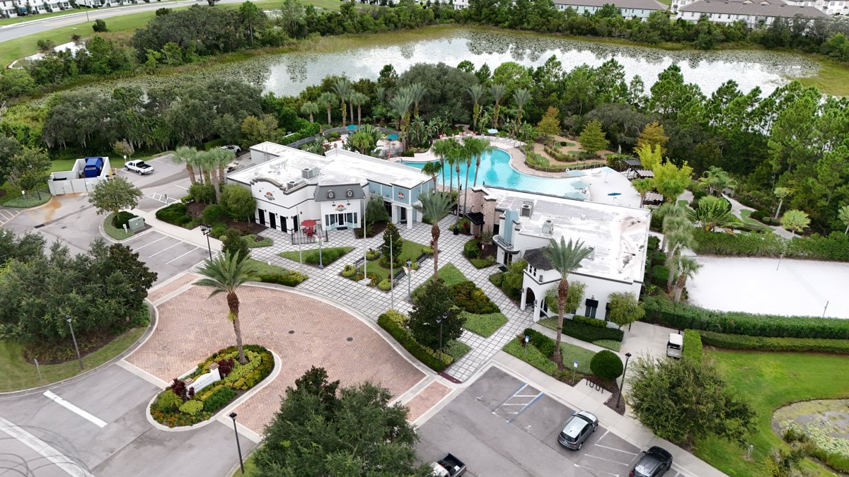 Drone 3d model of Enclave Fitness Center Psychic of Champions in at festival Aerial drone 3d model in Davenport, Fl, US