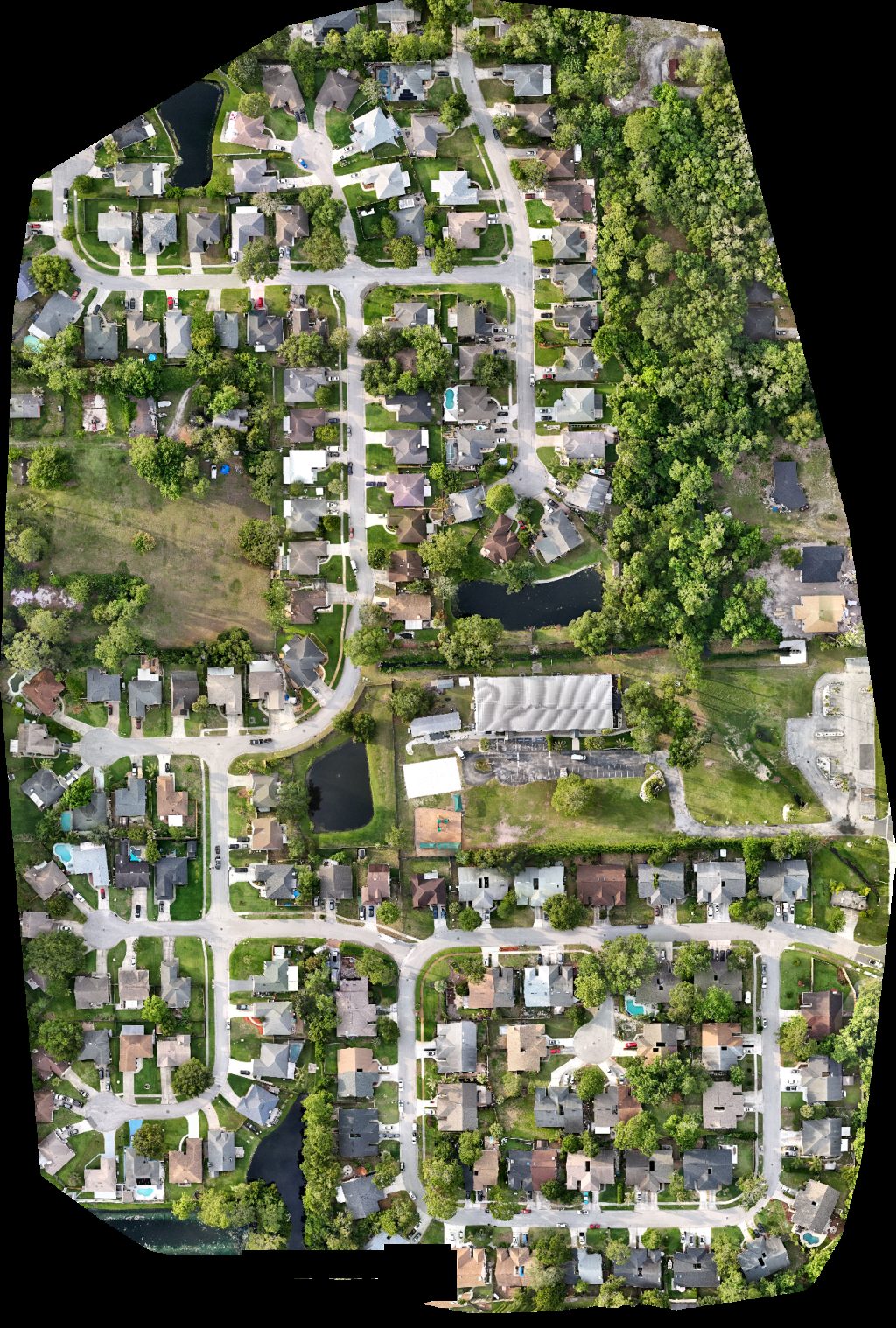 Drone map of RiverTown Church Jax City Handyman LLC in Golden Glades/The Woods Aerial drone map in Jacksonville, Fl, US