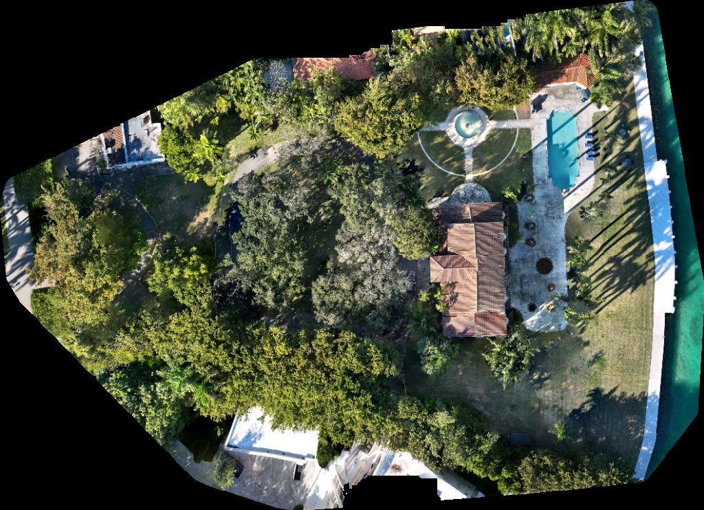 Drone map of Real Estate Property Photography City of Water Tower Star Island Florida in Star, Palm and Hibiscus Islands Aerial drone map in Miami Beach, Fl, US