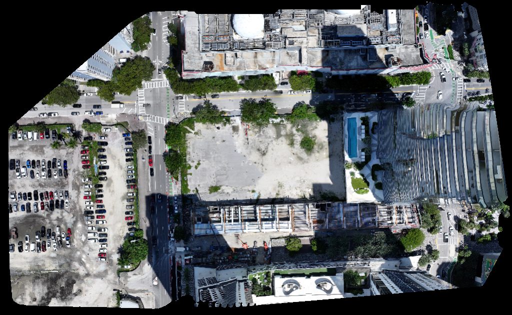 Drone map of VLUZNET NAP of the Americas in Downtown Miami Aerial drone map in Miami, Fl, US