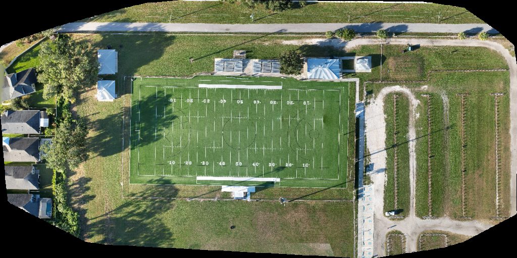 Drone map of Park Providence West Community Center and Sports Complex in providence rd Aerial drone map in Riverview, Fl, US