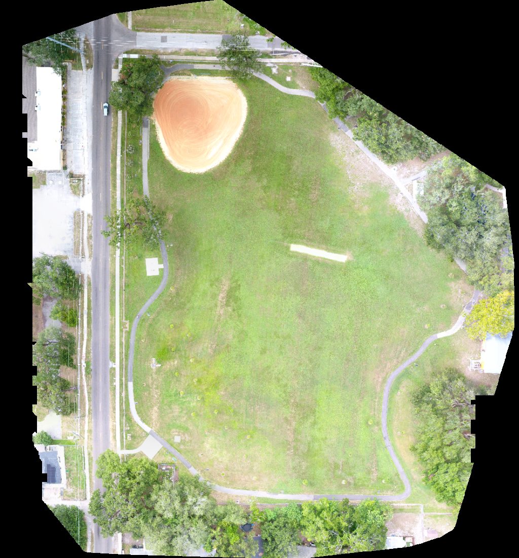 Thumbnail preview for Drone Map of Woodland Terrace Park Gwen Miller Recreation Center Backyard Zen Retreat With Modern Vibe in Tampa, Florida, United States