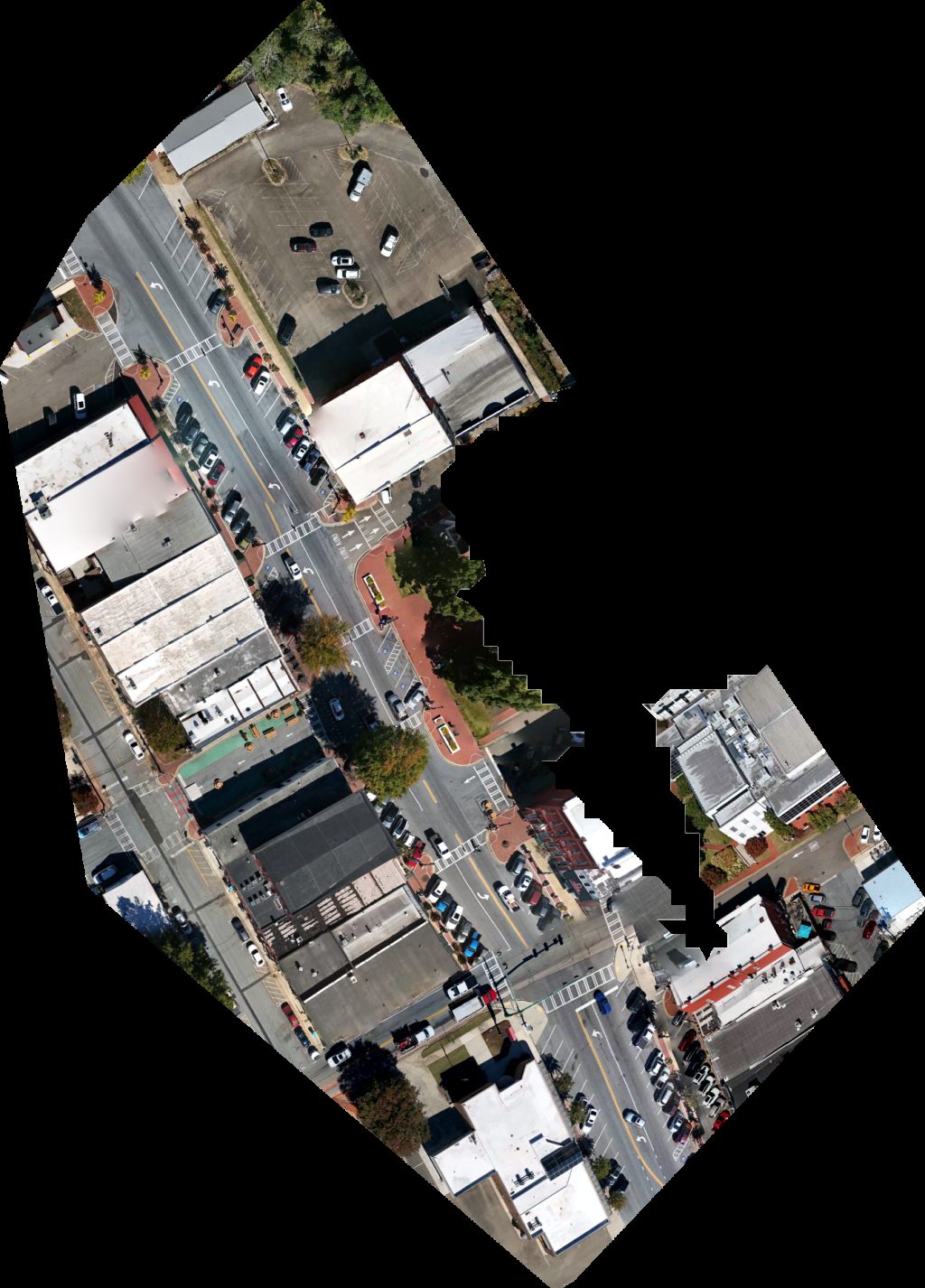 Drone map of Serenity Salon Boutique by Tobey Sojourney Travel Allyson Chitwood in pickens county Aerial drone map in Jasper, Ga, US