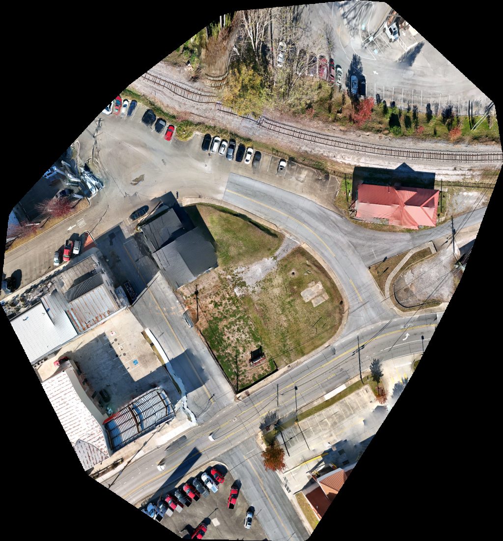 Drone map of Hensley Plaza Bold Insurance Agency GA in tree service Aerial drone map in Jasper, Ga, US