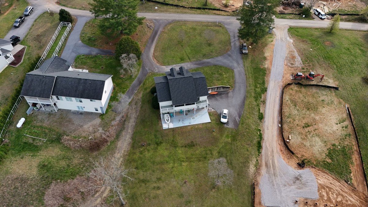Drone 3d model of Sunset Ridge 3 Bedroom Apartment by Mountain Laurel Cabin Rentals Bedrooms in sunset ridge 3 Aerial drone 3d model in Union County, Ga, US