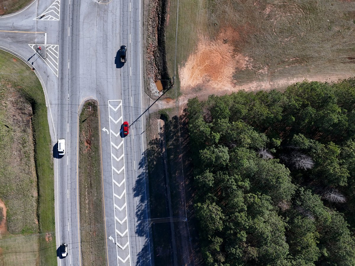 Drone 3d model of Sunbrook Academy Bay Springs Middle School in the gathering house Aerial drone 3d model in Villa Rica, Ga, US