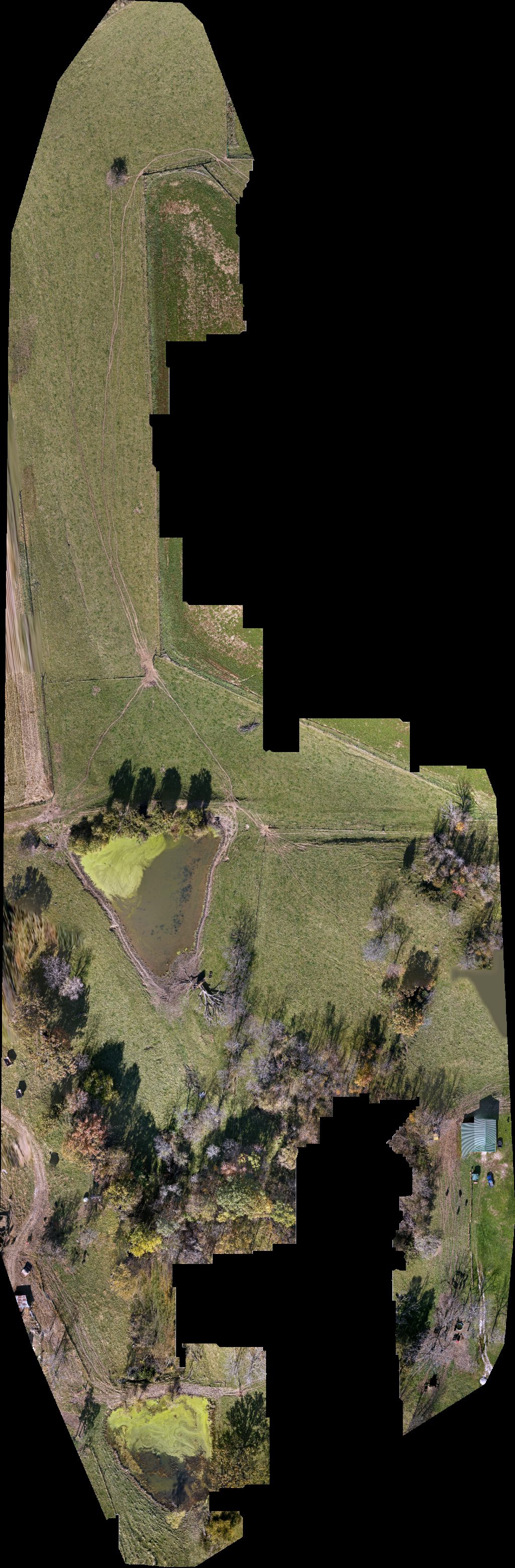 Drone map of Big Canoe Customs LLC Highland Hills Katahdins in bear creek Aerial drone map in Decorah, Ia, US