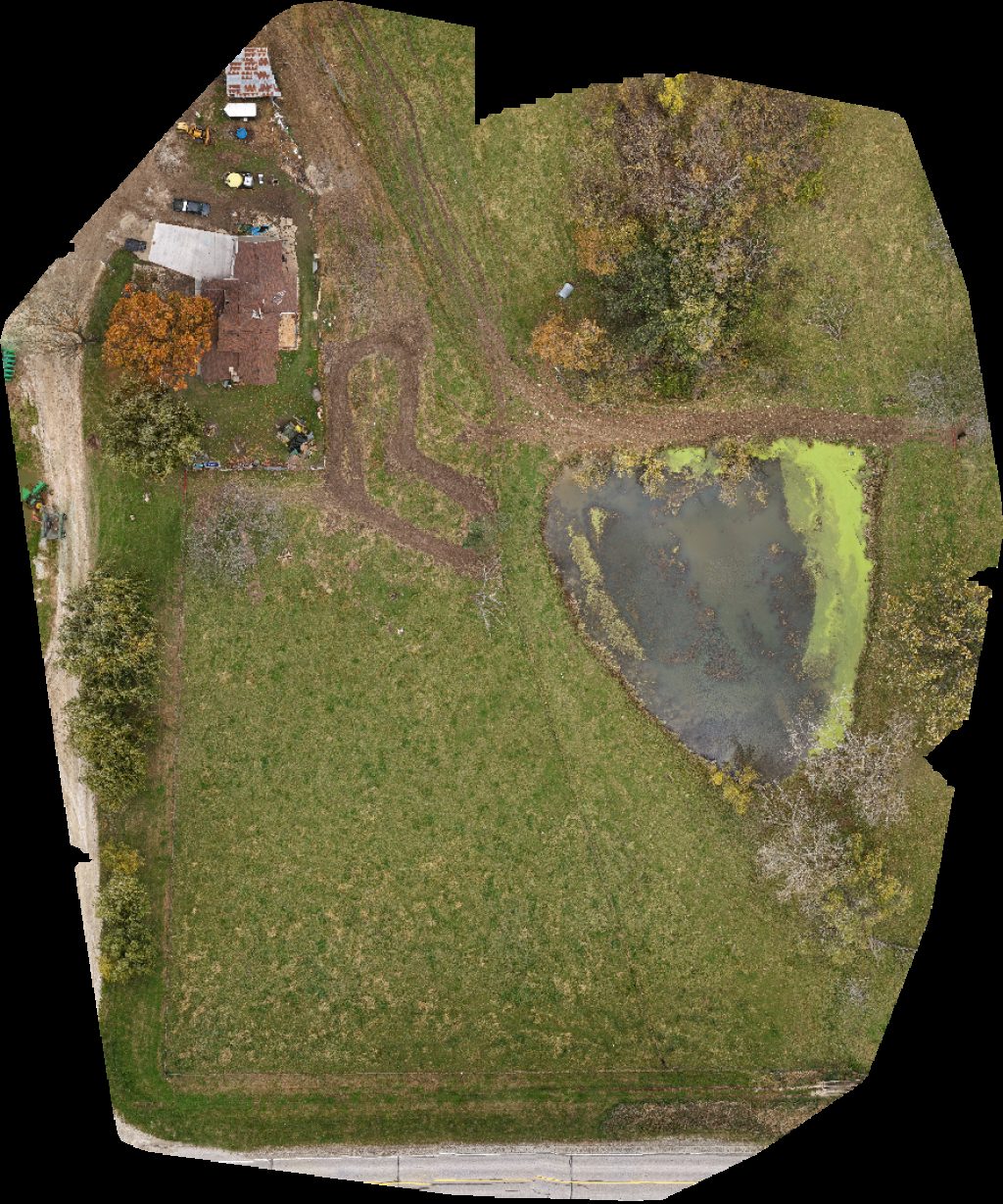 Drone map of Big Canoe Customs LLC St John s Lutheran Church in bear creek Aerial drone map in Decorah, Ia, US