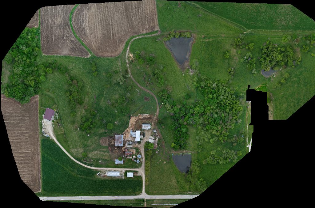Drone map of Big Canoe Customs LLC St John s Lutheran Church in bear creek Aerial drone map in Decorah, Ia, US
