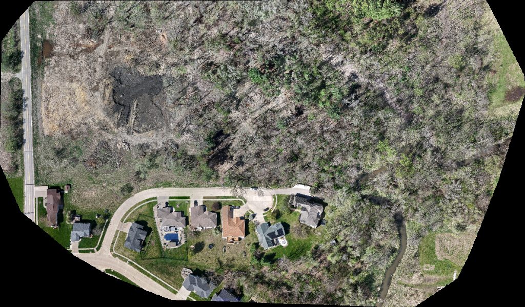 Drone map of Lovan Visuals LA Repair Sharpening Aerial drone map in Ely, Ia, US