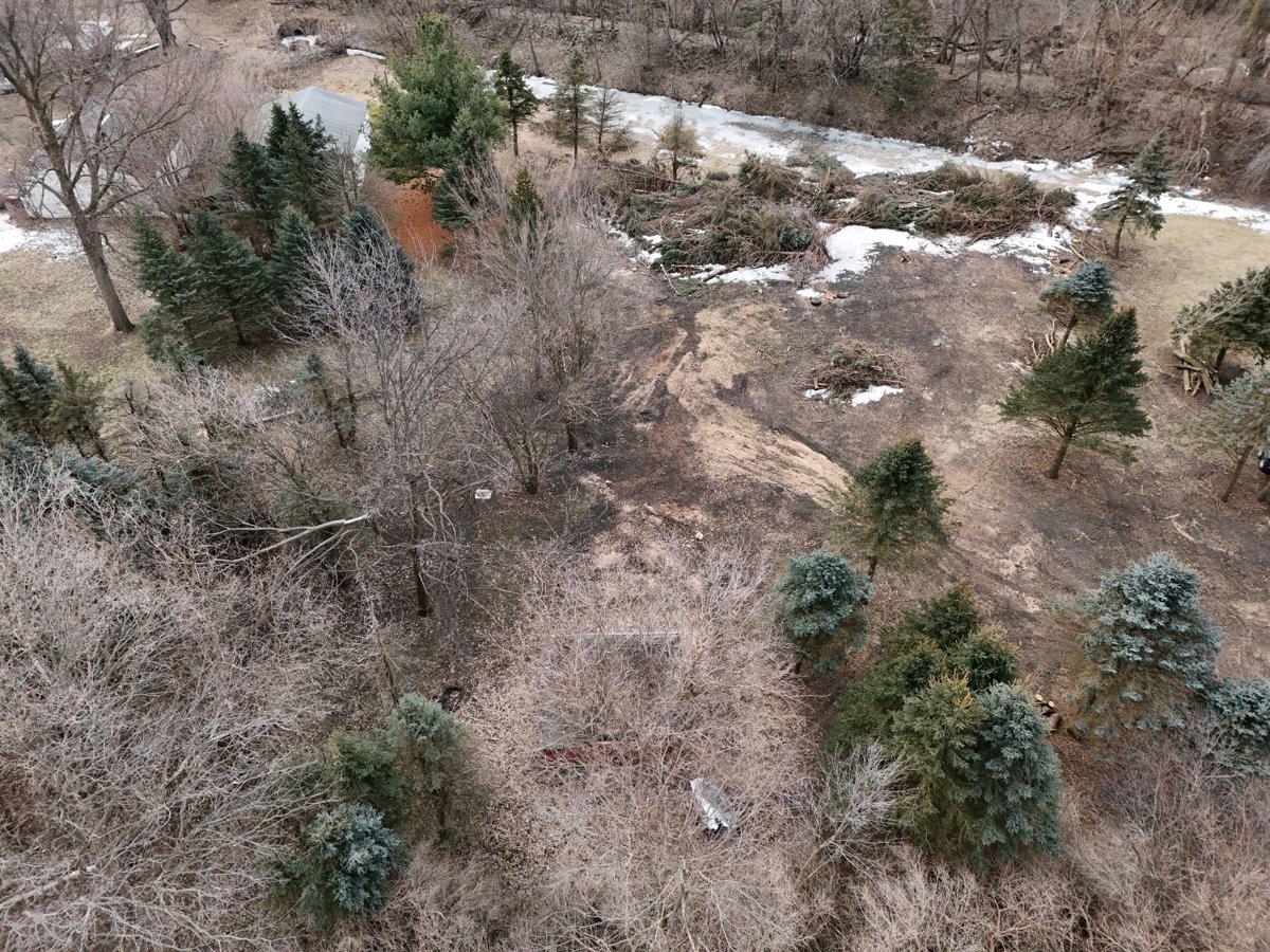 Drone 3d model of Light Plant Maintenance Garage in law office Aerial drone 3d model in Hartley, Ia, US