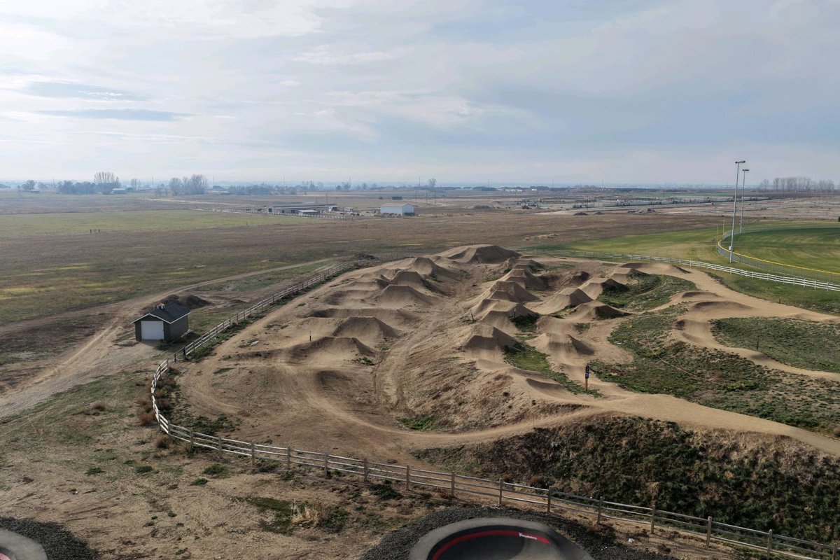 Drone 3d model of Discovery Bike Park Skate in discovery park Aerial drone 3d model in Meridian, Id, US