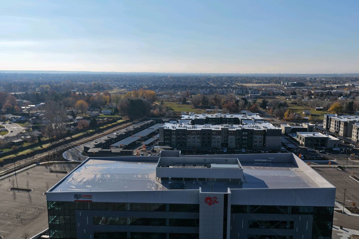 Drone 3d model of Pellé Esthetics rama kandra the salon in touchmark at meadow Aerial drone 3d model in Meridian, Id, US