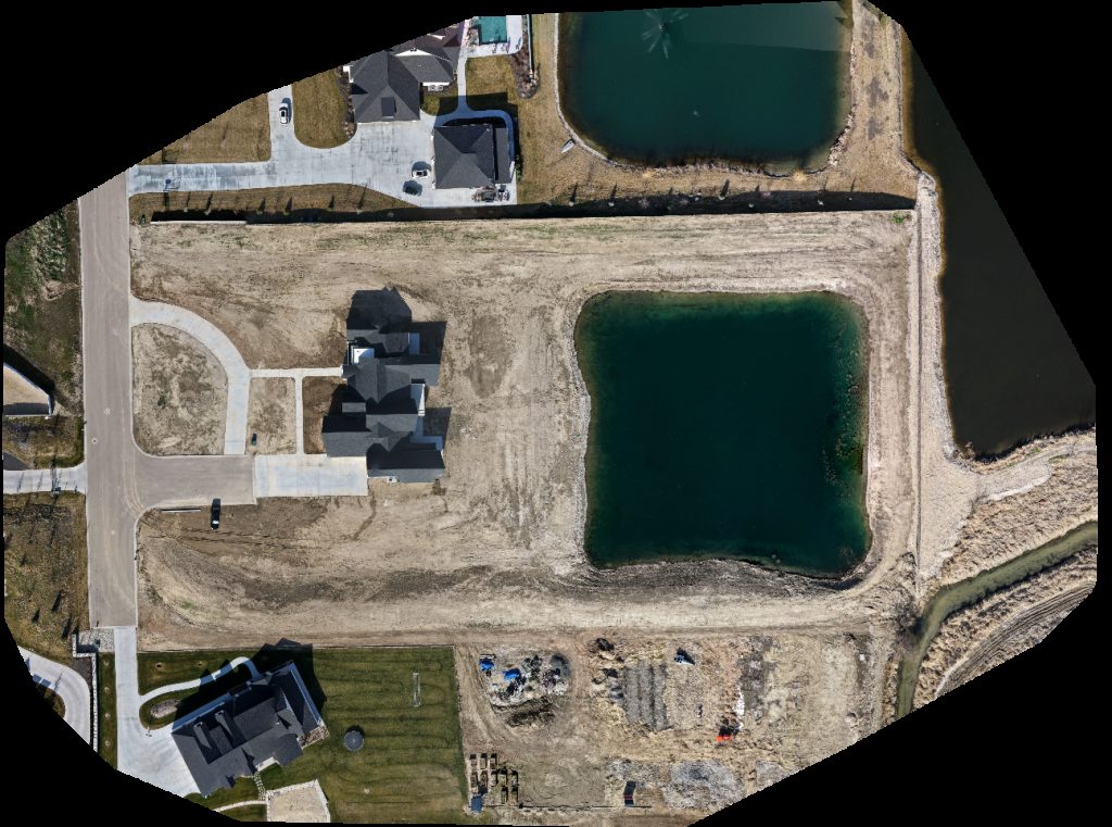 Drone map of Blue Meadows Phase 2 J Truex Architecture in blue meadows Aerial drone map in Middleton, Id, US