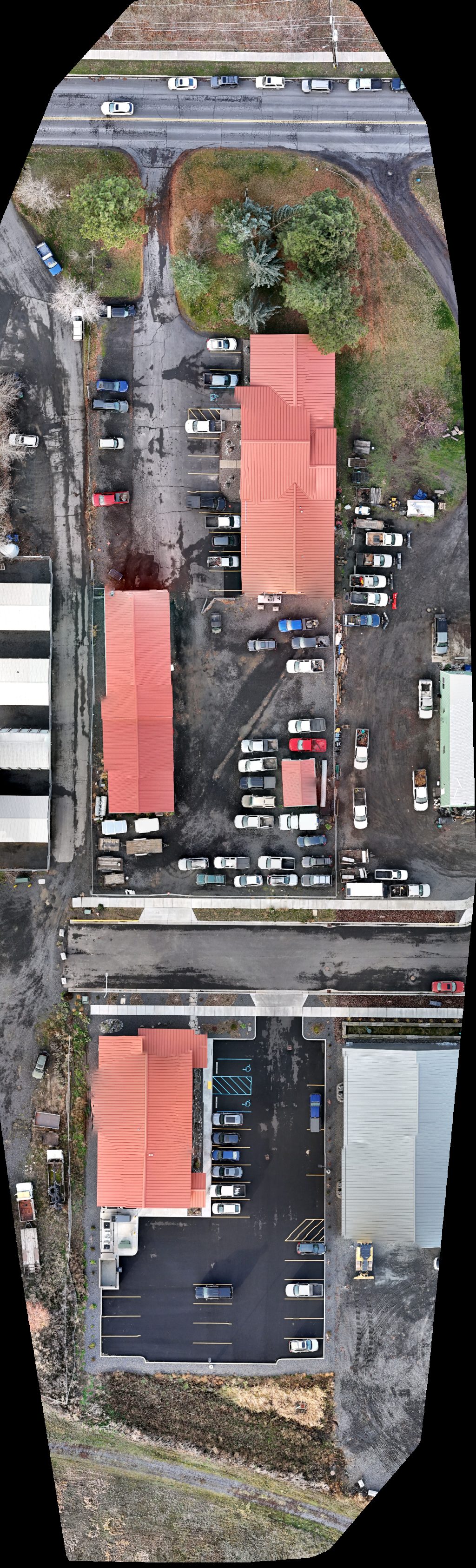 Drone map of Northwest Management Inc Axess Self Storage Aerial drone map in Moscow, Id, US