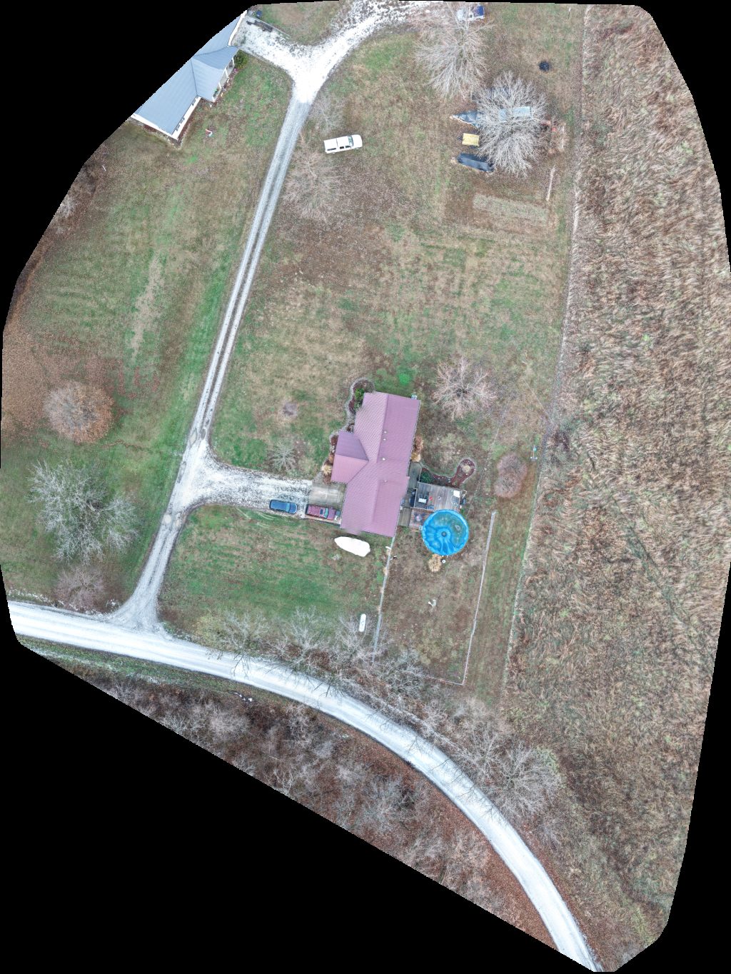 Drone map of Newton Family B s Hillside Grazing and Farm in pere marquette Aerial drone map in Grafton, Il, US