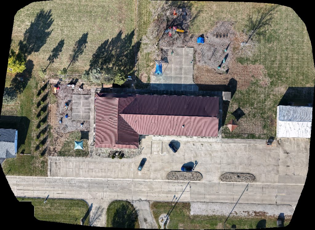Drone map of Preschool Shimp s Custom Woodshop in moultrie county Aerial drone map in Sullivan, Il, US