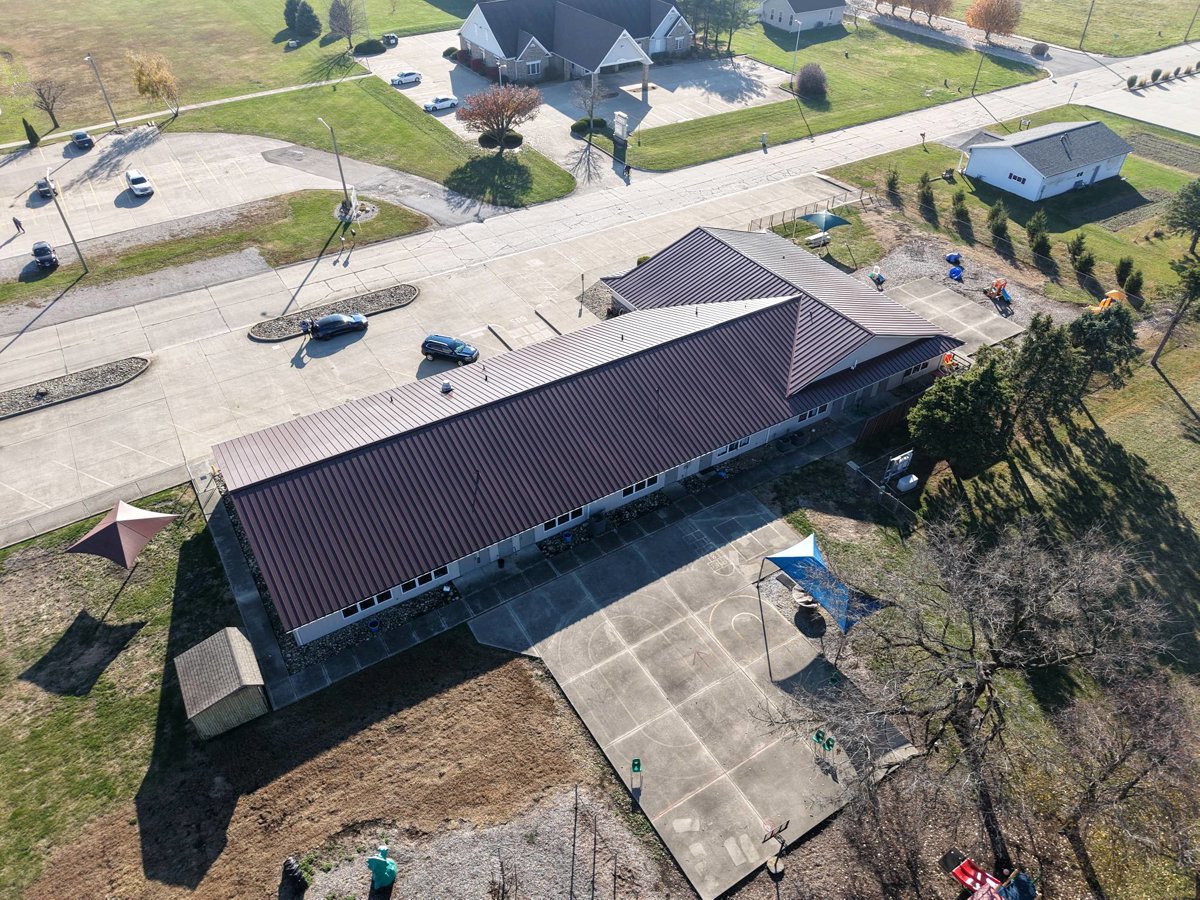 Drone 3d model of Preschool Shimp s Custom Woodshop Aerial drone 3d model in Sullivan, Il, US