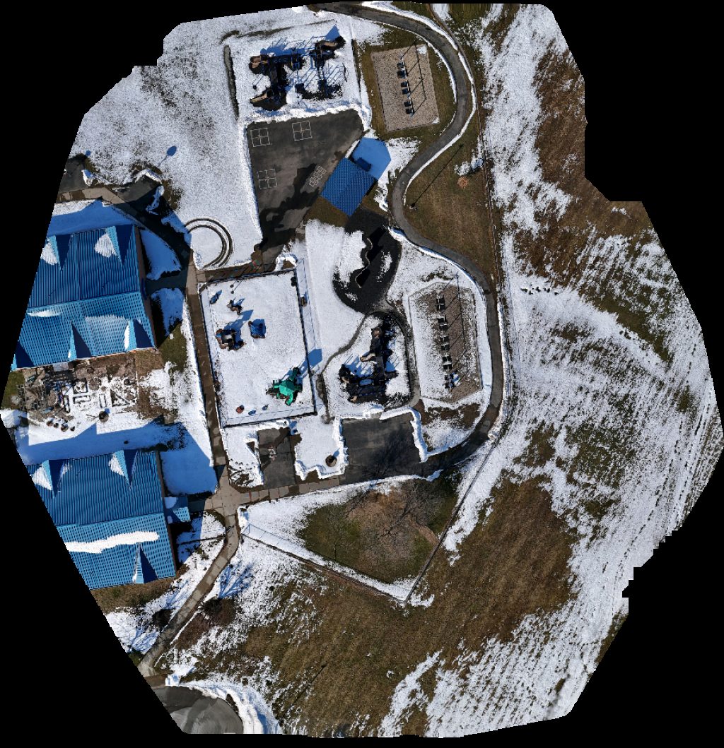Drone map of Primary School High in margaret mary Aerial drone map in Batesville, In, US